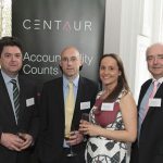 Staff at Centaur's 5 Year Anniversary Celebration at Cliff Townhouse in Dublin